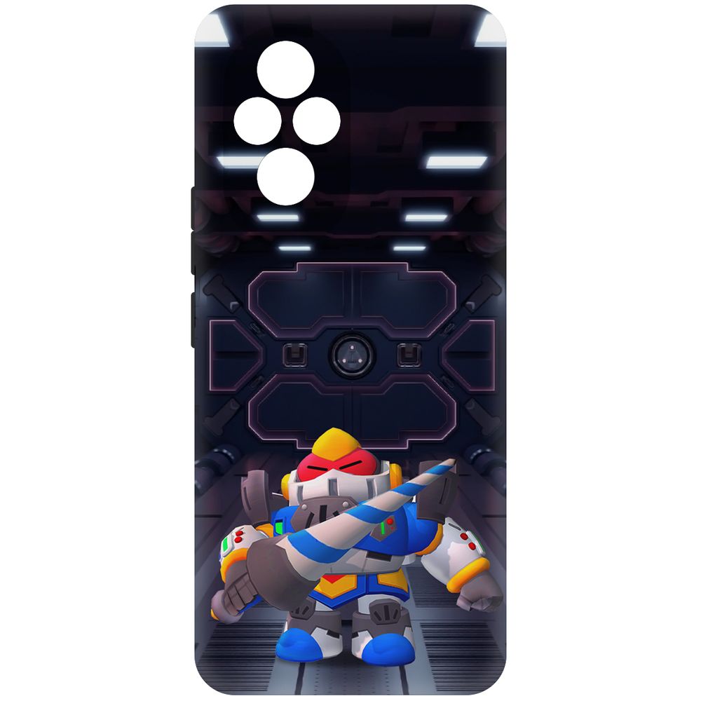 

Чехол-накладка Krutoff Soft Case Brawl Stars - Паладин Вольт-Меха для Honor 200 черный