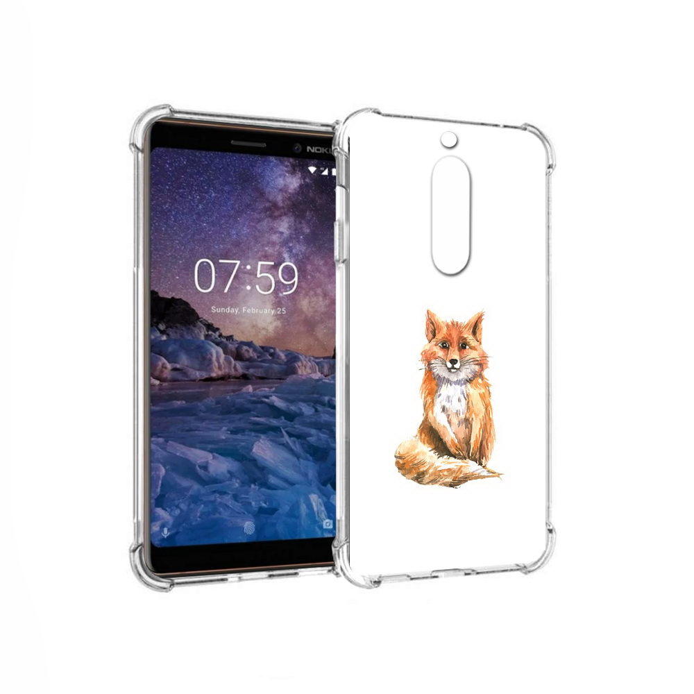 

Чехол MyPads Tocco для Nokia 7 детская лиса (PT95887.123.320), Прозрачный, Tocco