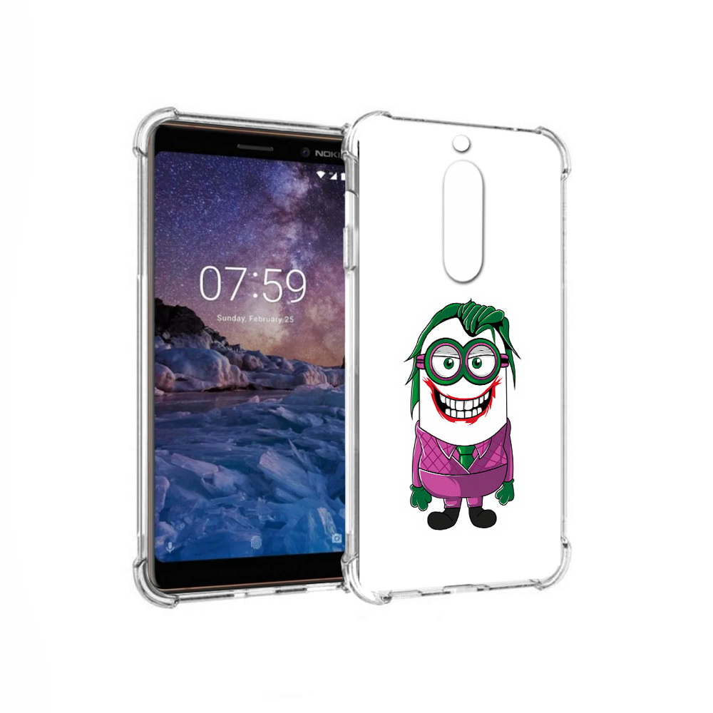

Чехол MyPads Tocco для Nokia 7 джокер миньон (PT95887.123.322), Прозрачный, Tocco