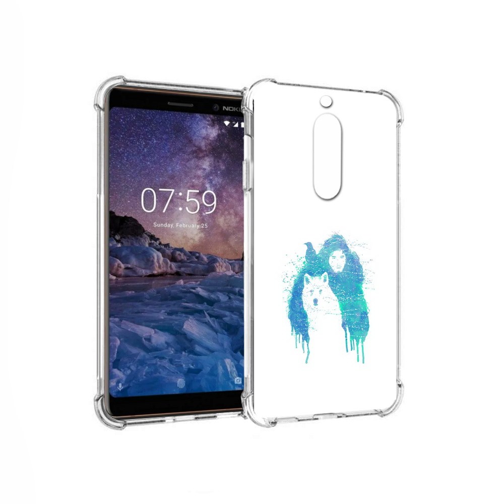 

Чехол MyPads Tocco для Nokia 7 джон сноу (PT95887.123.323), Прозрачный, Tocco
