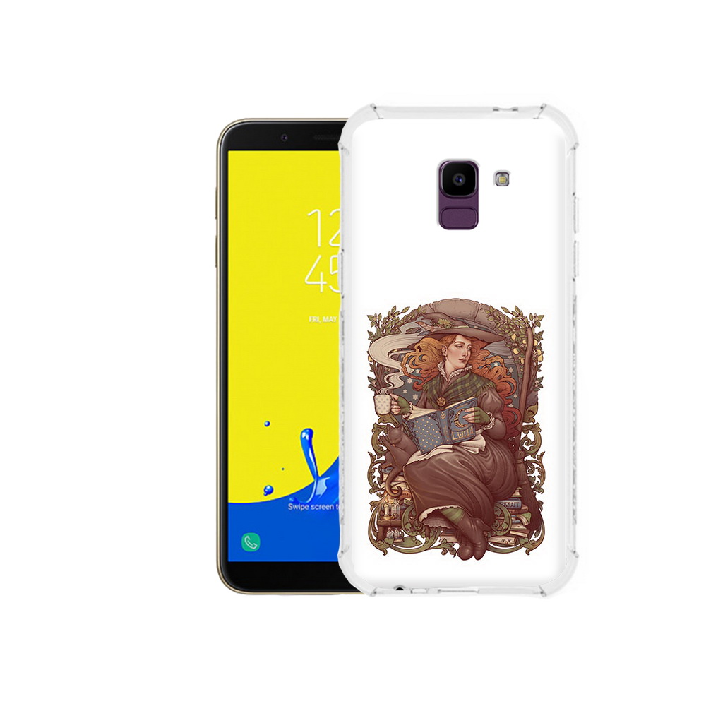 

Чехол MyPads Tocco для Samsung Galaxy J6 (2018) Женские_126, Прозрачный, Tocco