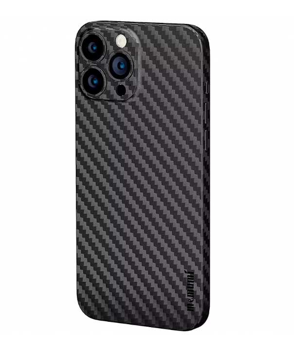 

Чехол Memumi Ultra Slim 0.3 для iPhone 14 Pro Max чёрный карбон, Черный