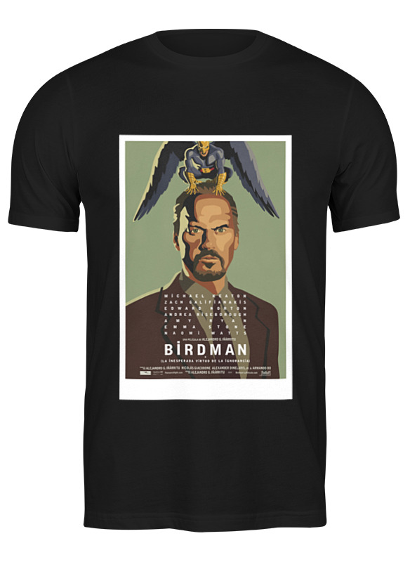 

Футболка мужская Printio Бёрдмэн (birdman) 657942 черная S, Черный, Бёрдмэн (birdman) 657942