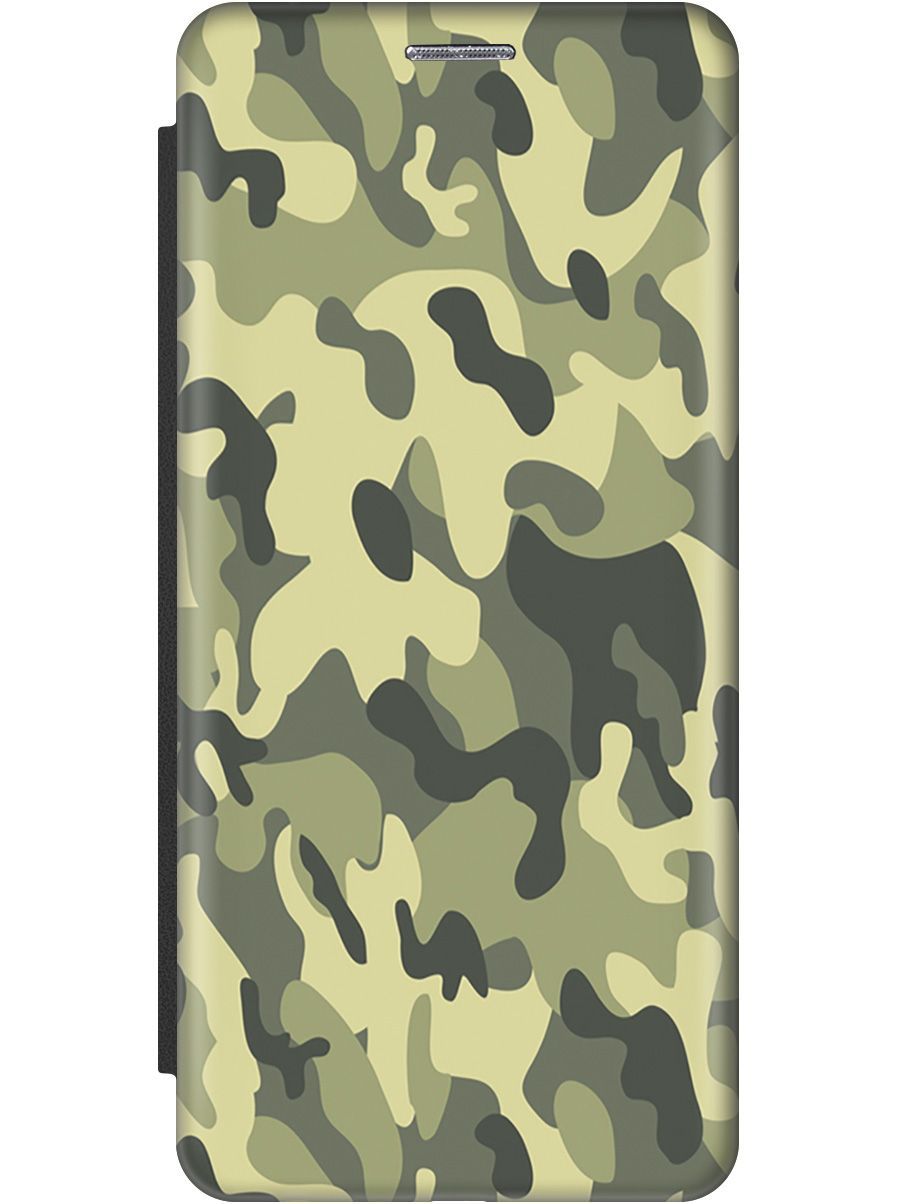 

Чехол-книжка на Xiaomi Redmi 12C c принтом "Хаки" черный, Зеленый;серый, 158953