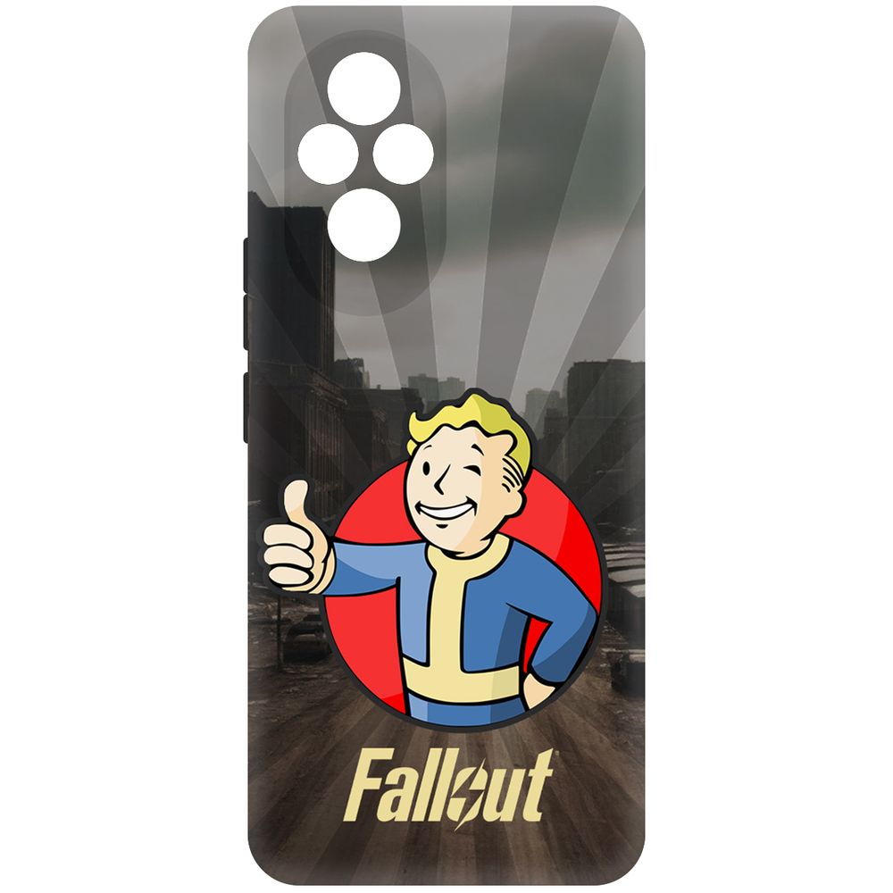 

Чехол-накладка Krutoff Soft Case Фоллаут (Fallout) - Волт-бой для Honor 200 черный