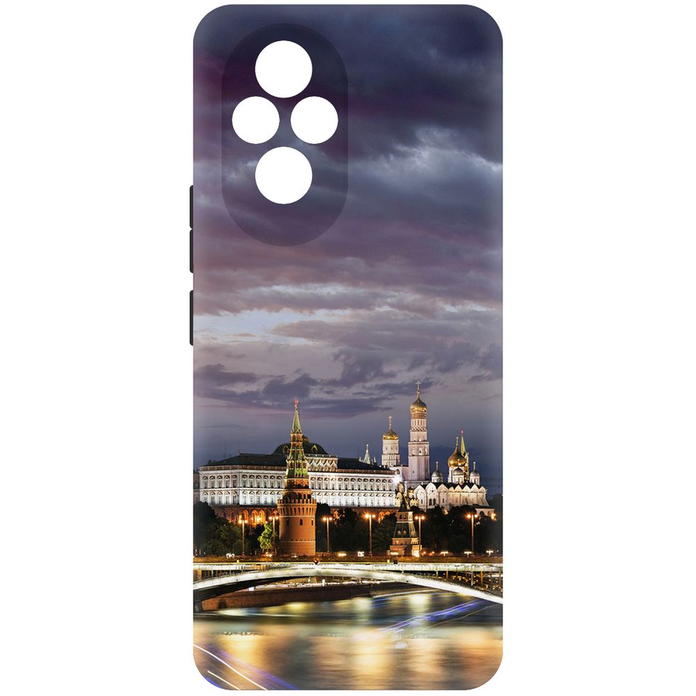

Чехол-накладка Krutoff Soft Case Россия, Московский Кремль для Honor 200 черный