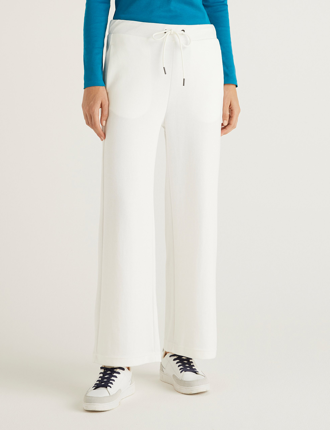 фото Спортивные брюки женские united colors of benetton 21a_3cmap0510 белые xs