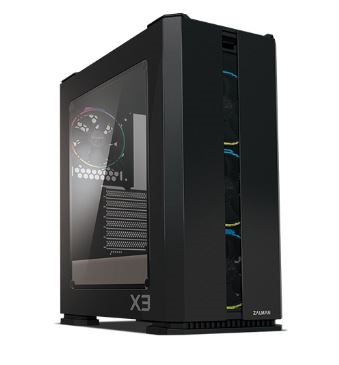 Zalman Корпус ZALMAN X3, ATX, BLACK, WINDOW, 2x3.5