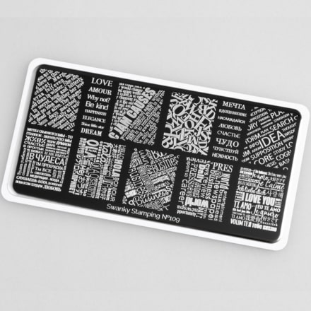

Пластина для стемпинга Swanky Stamping №109, Черный