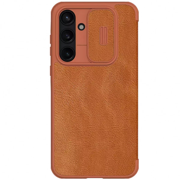 

Чехол-книжка Nillkin Qin PRO из Premium экокожи для Samsung Galaxy A55, коричневый, Qin PRO