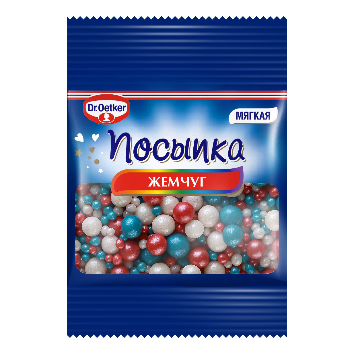 Посыпка Dr. Oetker Жемчуг цветной 10 г