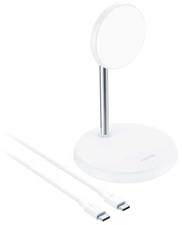 фото Беспроводное зарядное устройство anker powerwave magnetic stand (white) nobrand