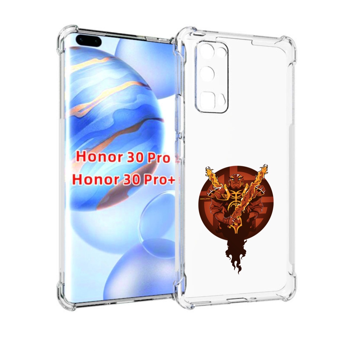 

Чехол бампер MyPads ember spirit для Honor 30 Pro, Прозрачный, Tocco