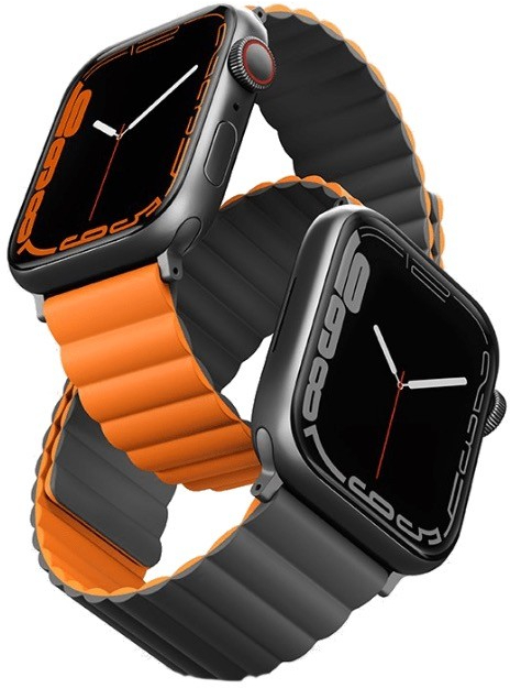 

Ремешок Uniq Revix reversible Magnetic (45мм-revgryorg) для Apple Watch 42/44/45 мм, Revix для Apple Watch 42/44/45 mm