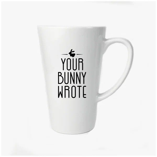 

Большая конусная кружка CoolPodarok Your Bunny Wrote