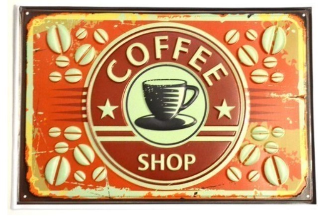 

Наклейка декоративная "Винтаж. Cofee Shop" (20x30 см)