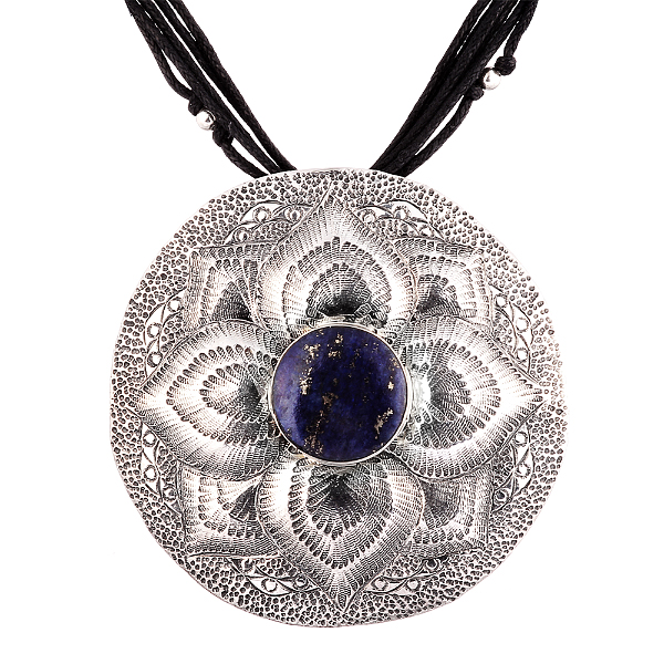 

Колье из серебра/натуральной кожи с лазуритом 40 см Element47 NLR1084_LP_MZ_KJ_WG, NLR1084_LP_MZ_KJ_WG