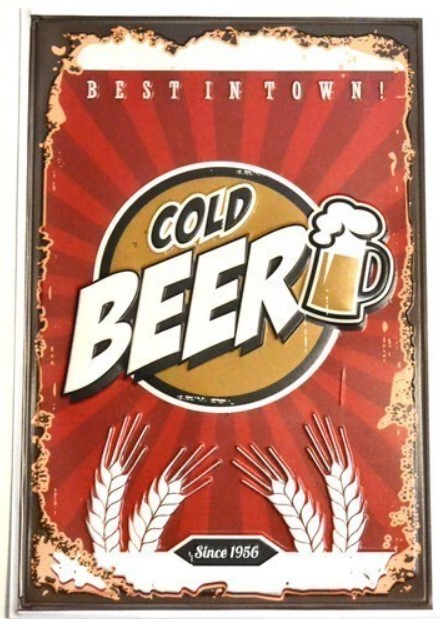 

Наклейка декоративная "Винтаж. Cold Beer" (20x30 см)