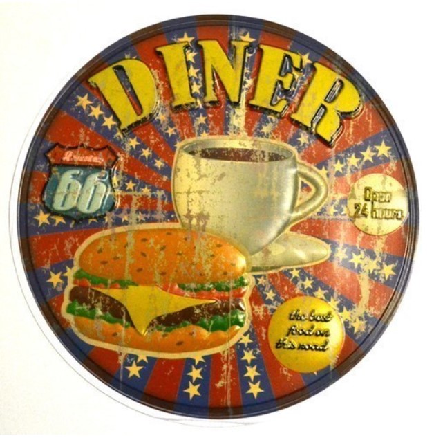 

Наклейка декоративная "Винтаж. Diner" (30x30 см)