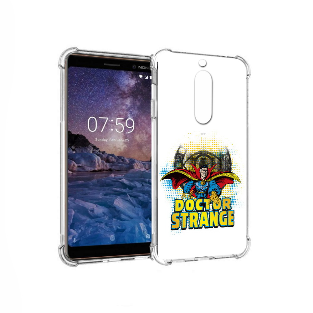 

Чехол MyPads Tocco для Nokia 7 доктор стренж рисунок (PT95887.123.335), Прозрачный, Tocco