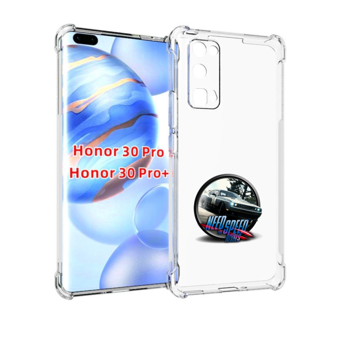 

Чехол бампер MyPads Гонки для Honor 30 Pro, Прозрачный, Tocco