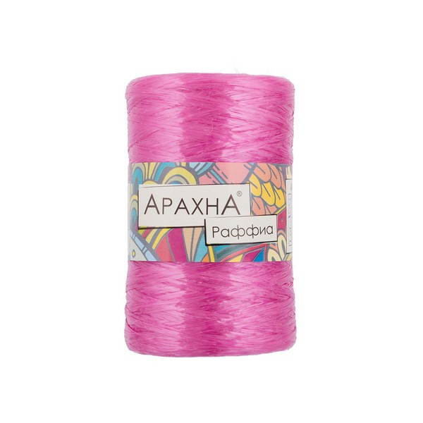 

Пряжа ARACHNA Raffia 100% полипропилен 5 шт. х 50 г 200 м цв. №09 малиновый Raffia, Розовый, Raffia