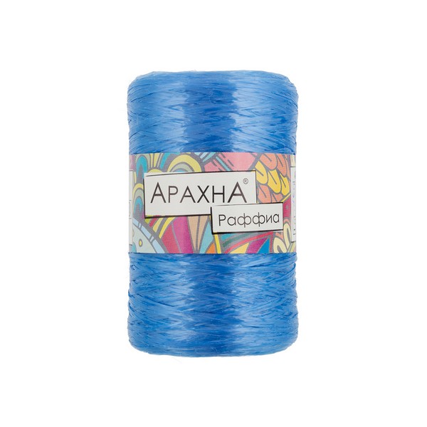 

Пряжа ARACHNA Raffia 100% полипропилен 5 шт. х 50 г 200 м цв. №26 синий Raffia-№26, Raffia