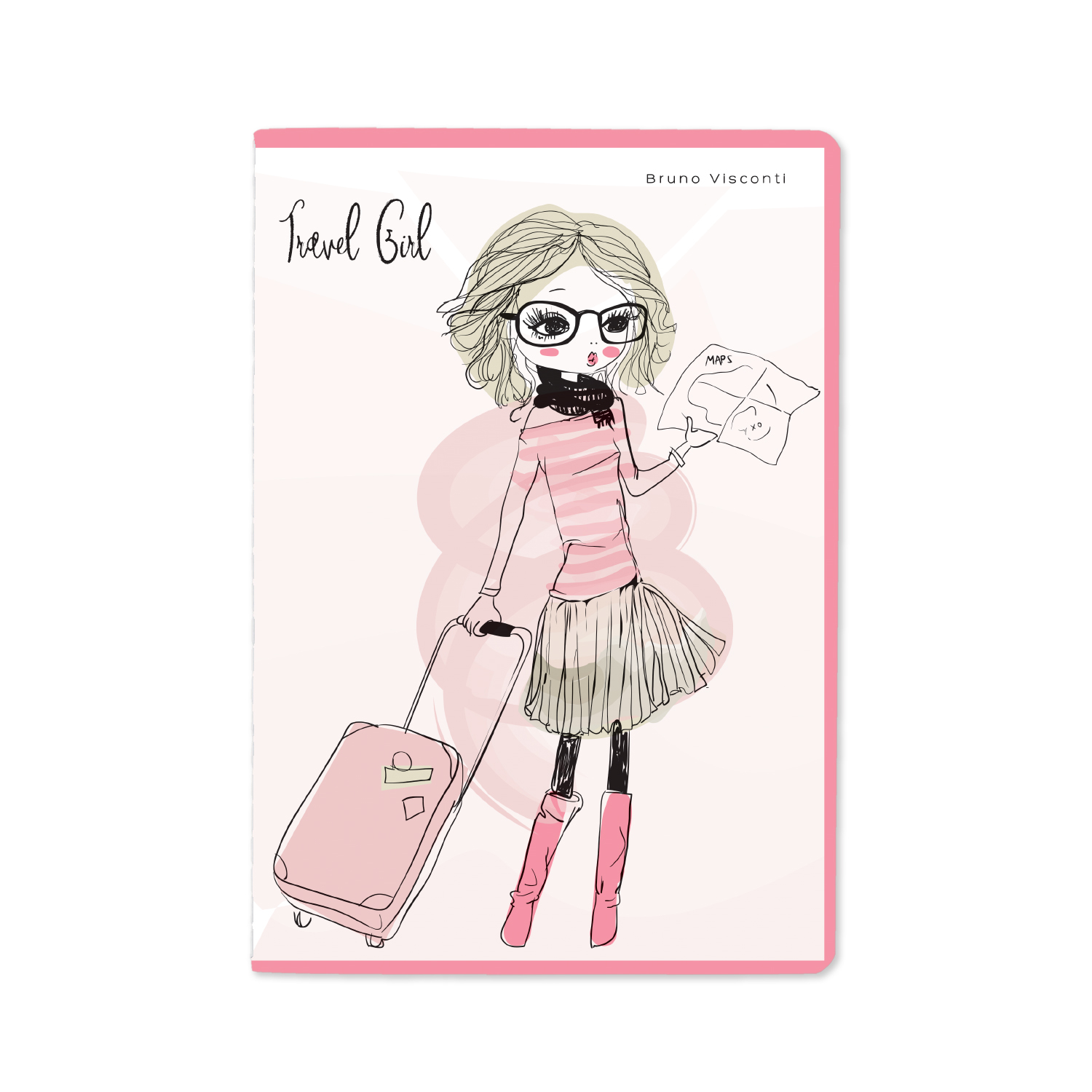 

Тетрадь общая в клетку Bruno Visconti Travel girl 7-40-001/105, 40 л., 1 шт.