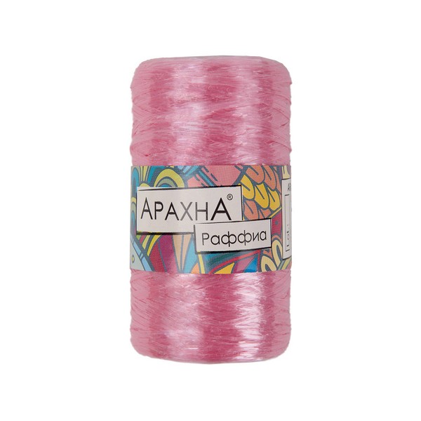 

Пряжа ARACHNA Raffia 100% полипропилен 5 шт. х 50 г 200 м цв. №32 бл.сиреневый Raf, Розовый, Raffia