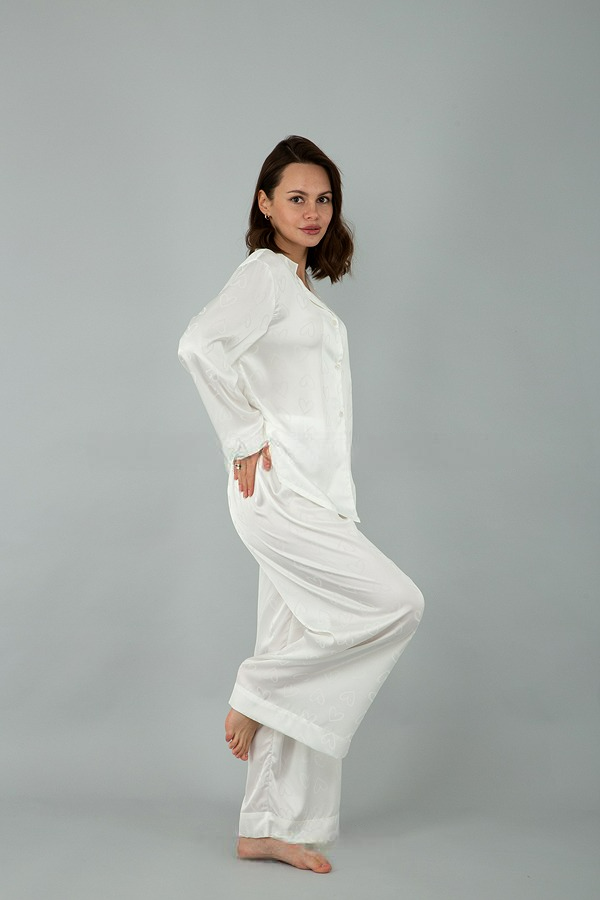 Пижама женская FAiZ 8024 белая 3XL