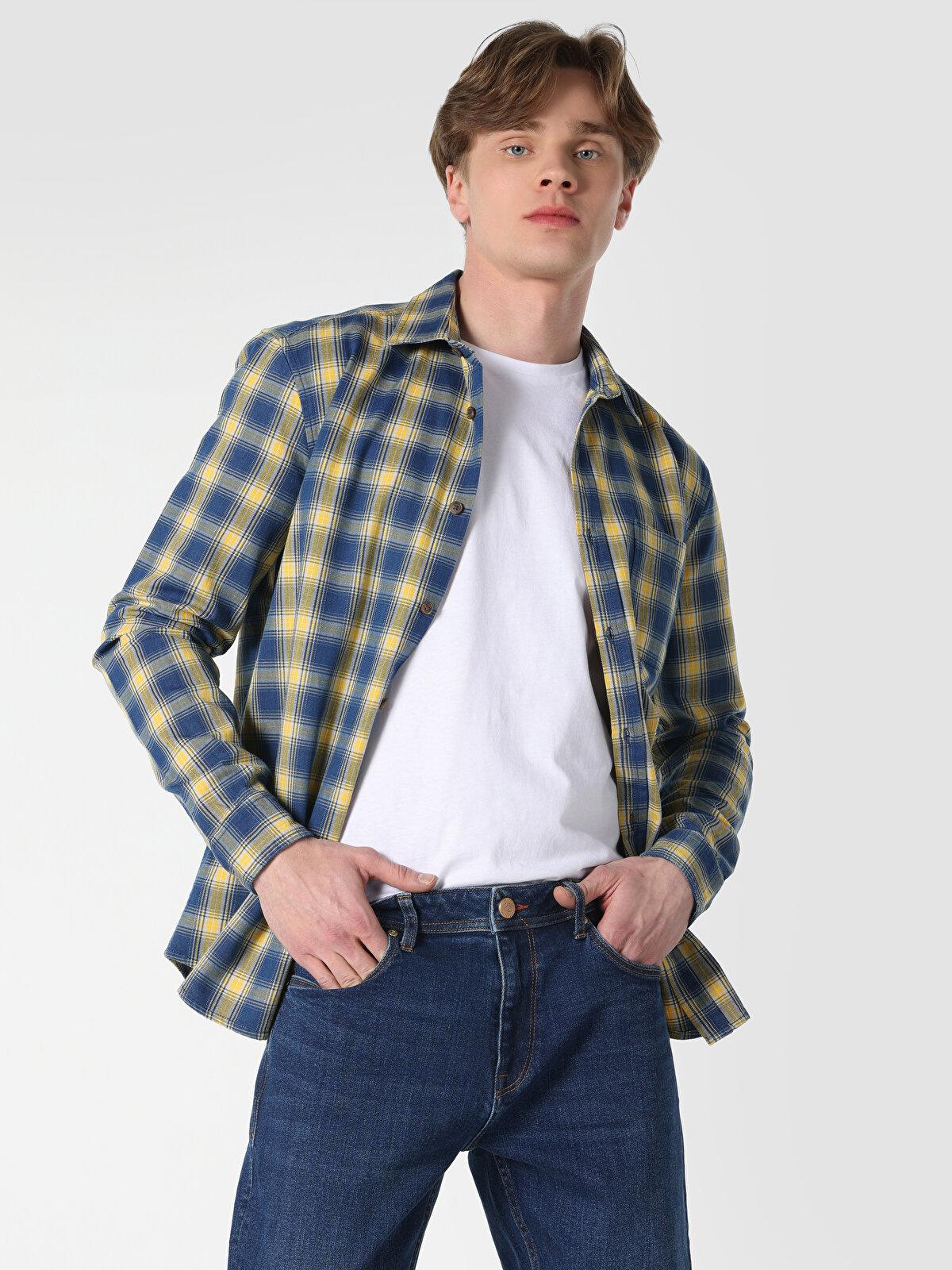 

Рубашка мужская Colin's CL1061650_Q1.V1 разноцветная S, Разноцветный, CL1061650_Q1.V1