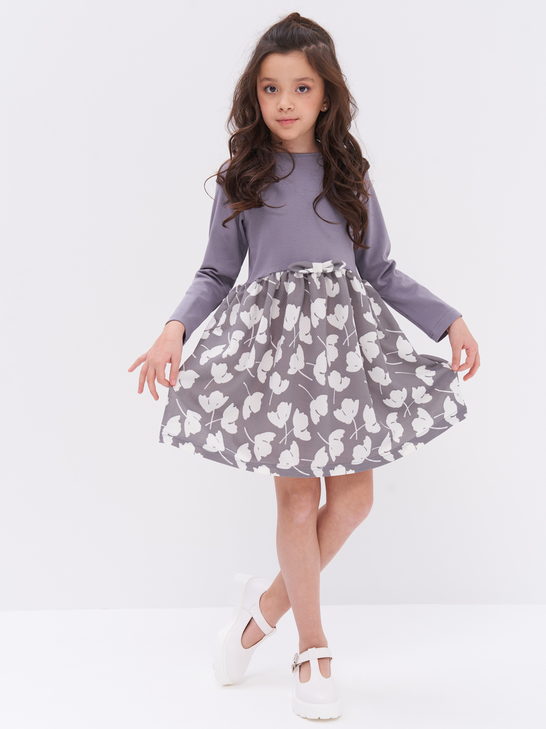 

Платье детское Prime Baby PPP04702, серый, 104, PPP04702
