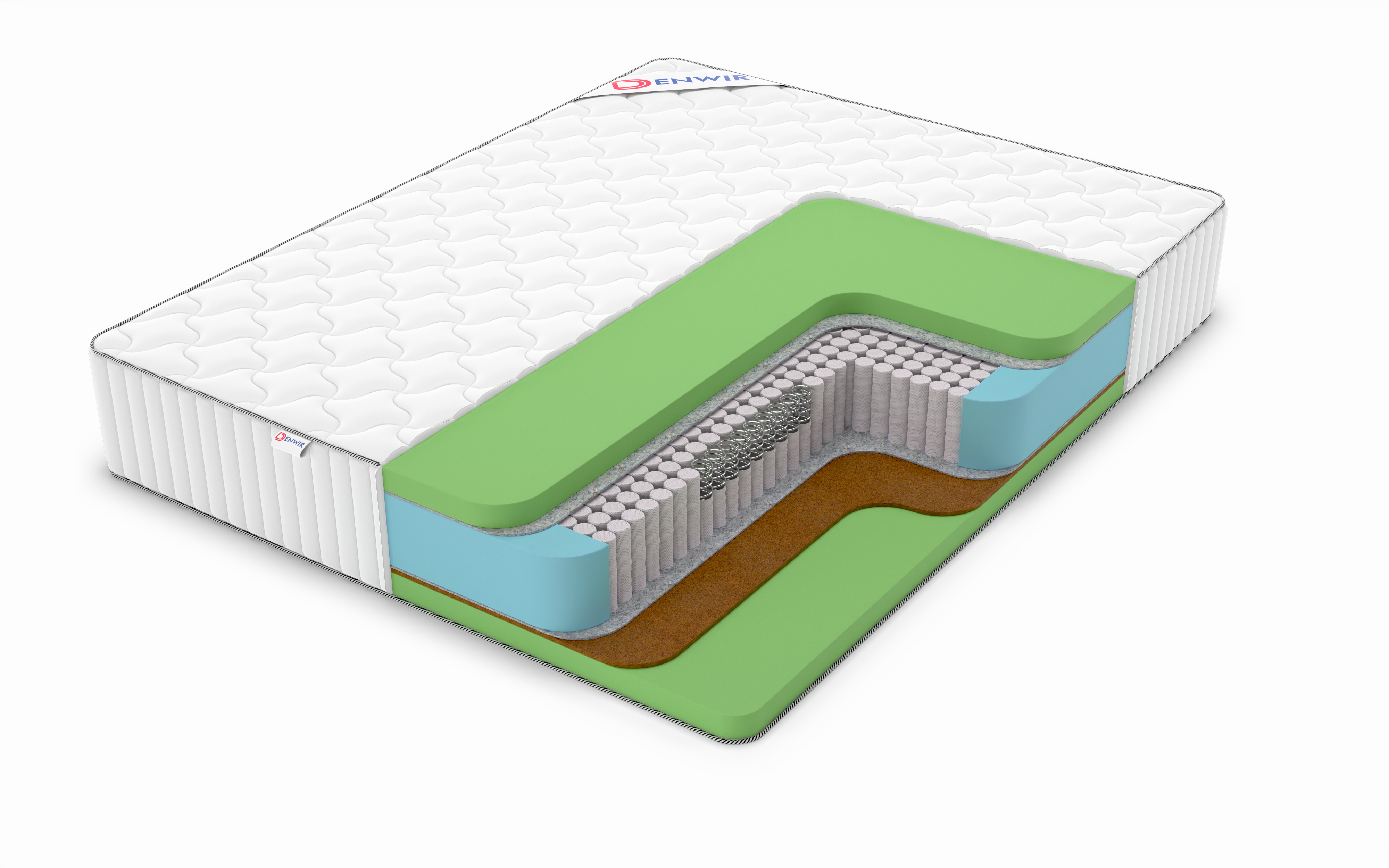 

Матрас пружинный DENWIR CLASSIC BALANCE FOAM PLUS S1000 /chstmat_CBFPS1000_65x150, Белый, CLASSIC BALANCE FOAM PLUS S1000