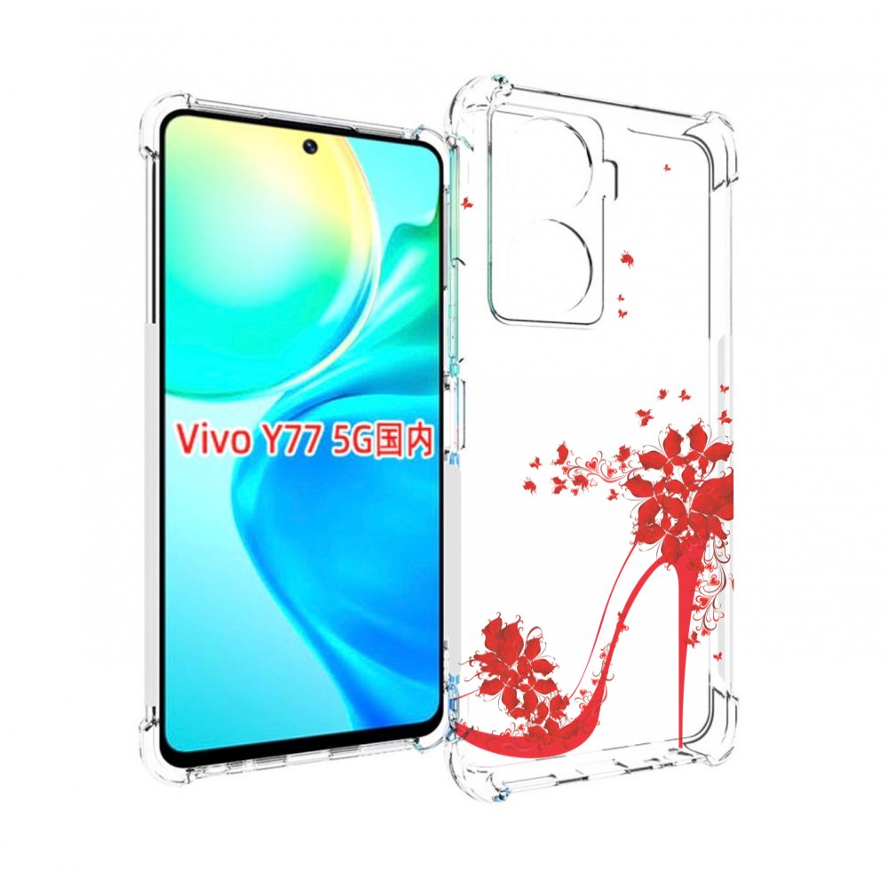 

Чехол MyPads каблук-в-цветах для Vivo Y77 5G, Прозрачный, Tocco