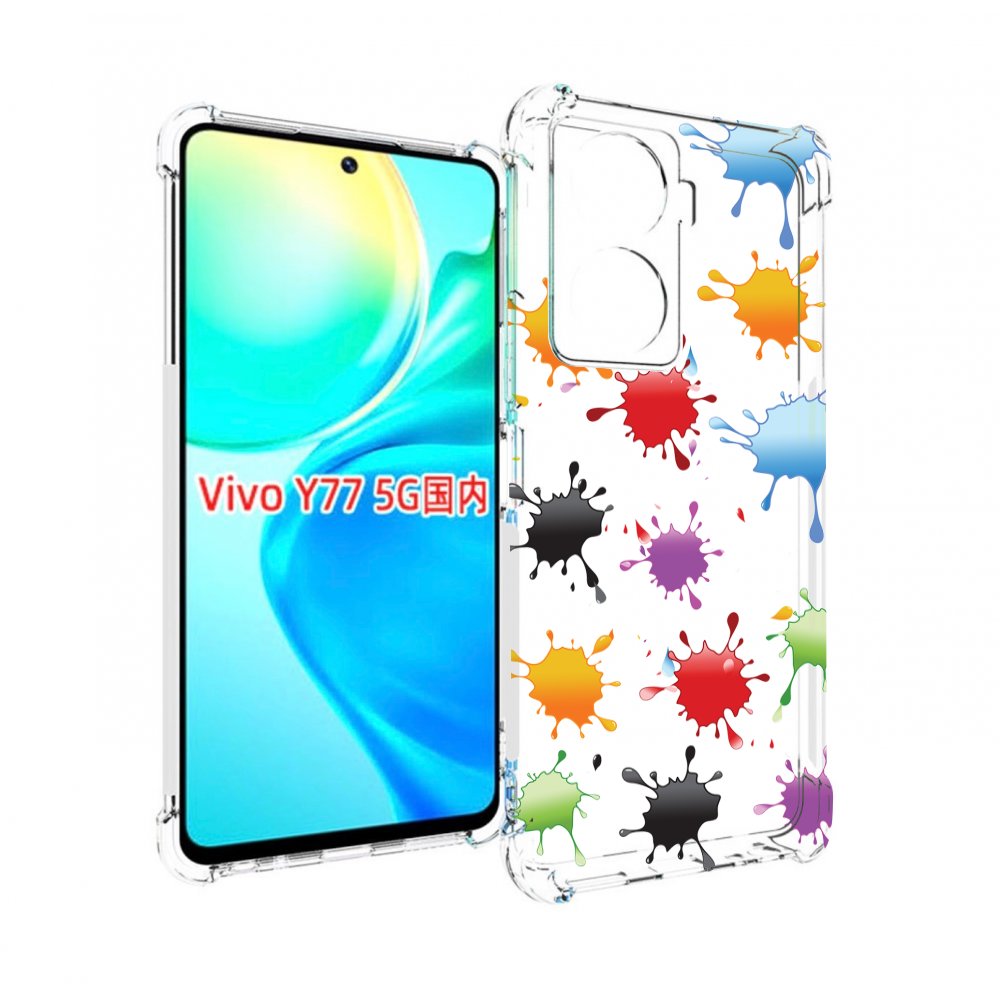 

Чехол MyPads кляксы для Vivo Y77 5G, Прозрачный, Tocco