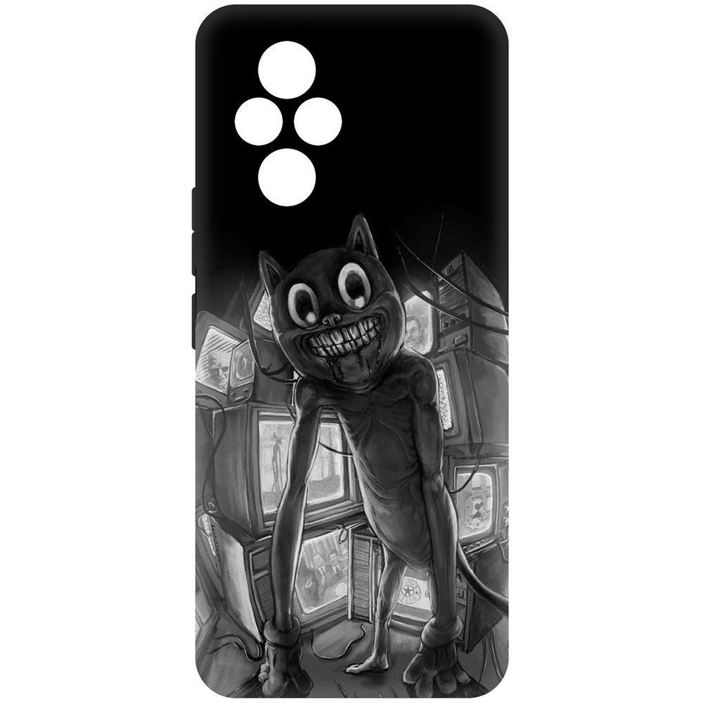 

Чехол-накладка Krutoff Soft Case Хаги Ваги - Картун Кэт для Honor 200 черный