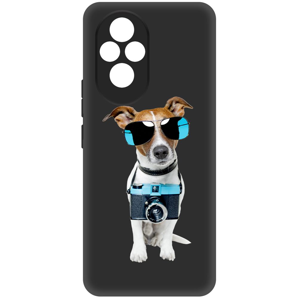

Чехол-накладка Krutoff Soft Case Пес-турист для Honor 200 черный