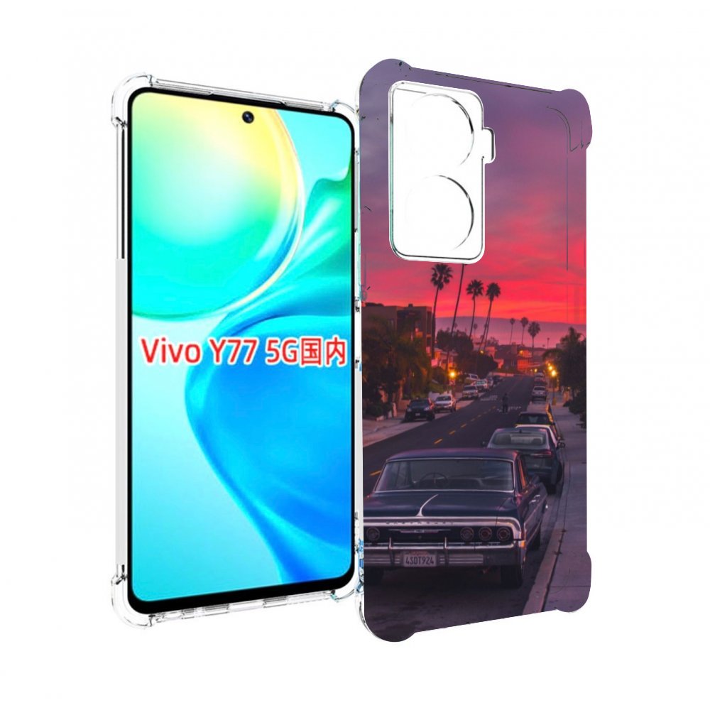 

Чехол MyPads красивая дорога америки для Vivo Y77 5G, Прозрачный, Tocco