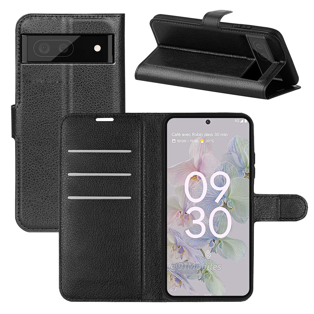 Чехол-книжка PRESTIGE с функцией подставки для Google Pixel 6A (черный)