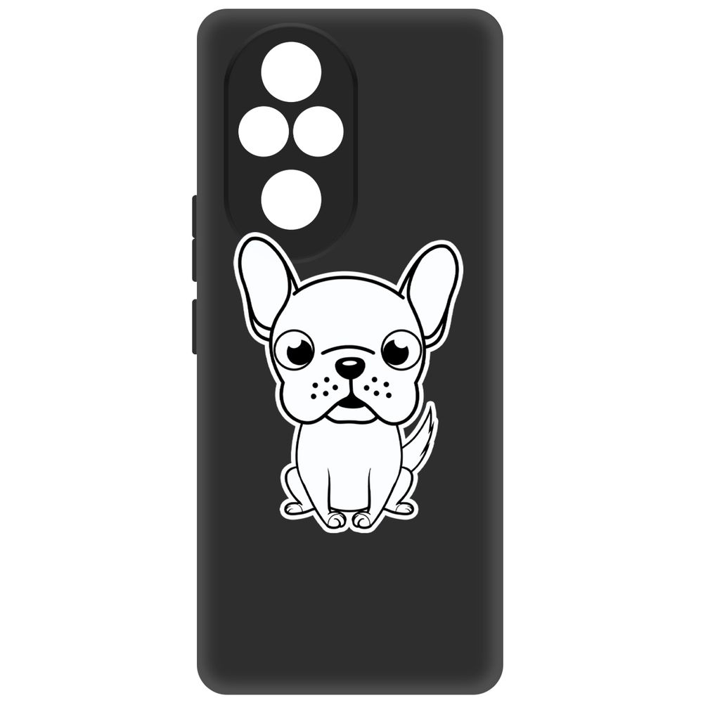 

Чехол-накладка Krutoff Soft Case Черно-белый щенок для Honor 200 Pro черный