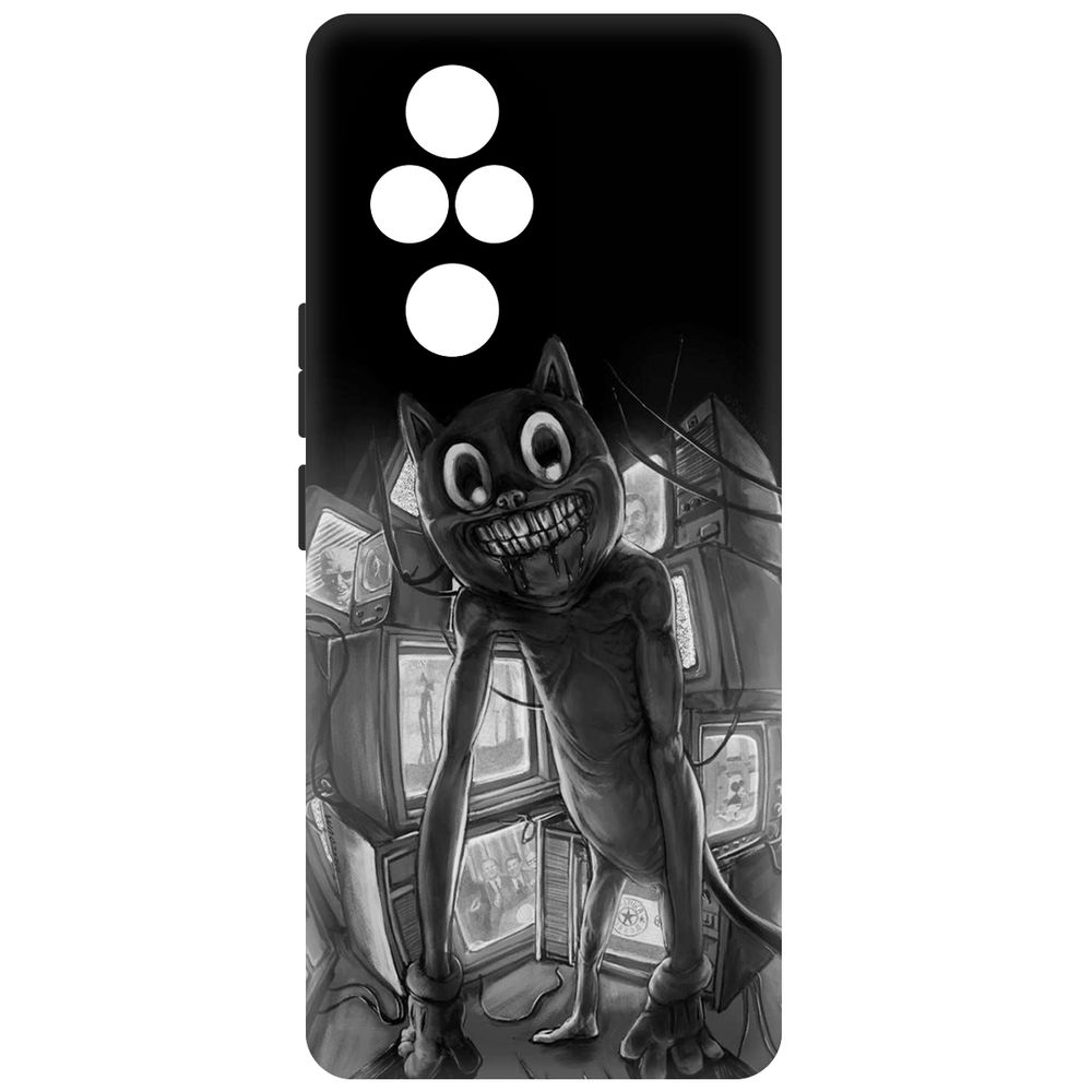 

Чехол-накладка Krutoff Soft Case Хаги Ваги - Картун Кэт для Honor 200 Pro черный