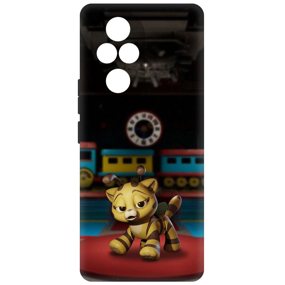 

Чехол-накладка Krutoff Soft Case Хаги Ваги - Кошка-Пчёлка для Honor 200 Pro черный