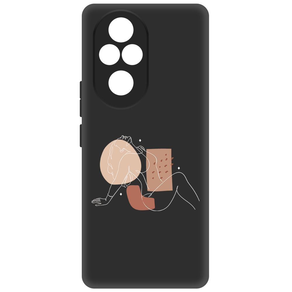 

Чехол-накладка Krutoff Soft Case Чувственность для Honor 200 Pro черный