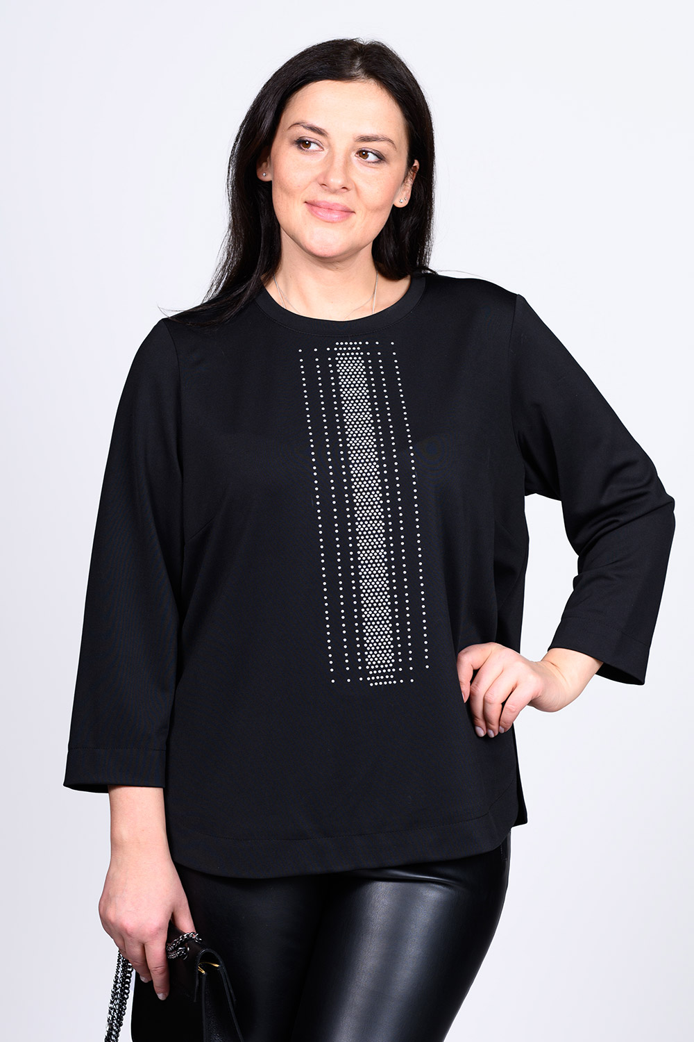 

Блуза женская SVESTA C2802/1No черная 62 RU, C2802/1No