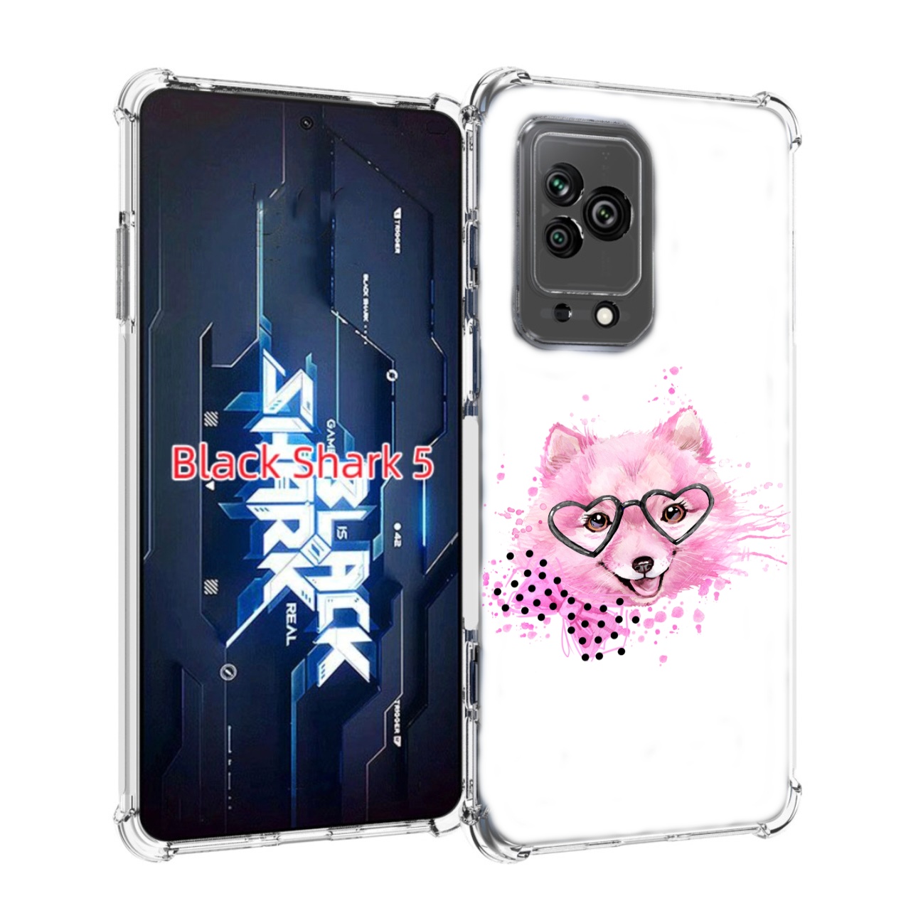 

Чехол MyPads розовый волченок для Xiaomi Black Shark 5, Прозрачный, Tocco
