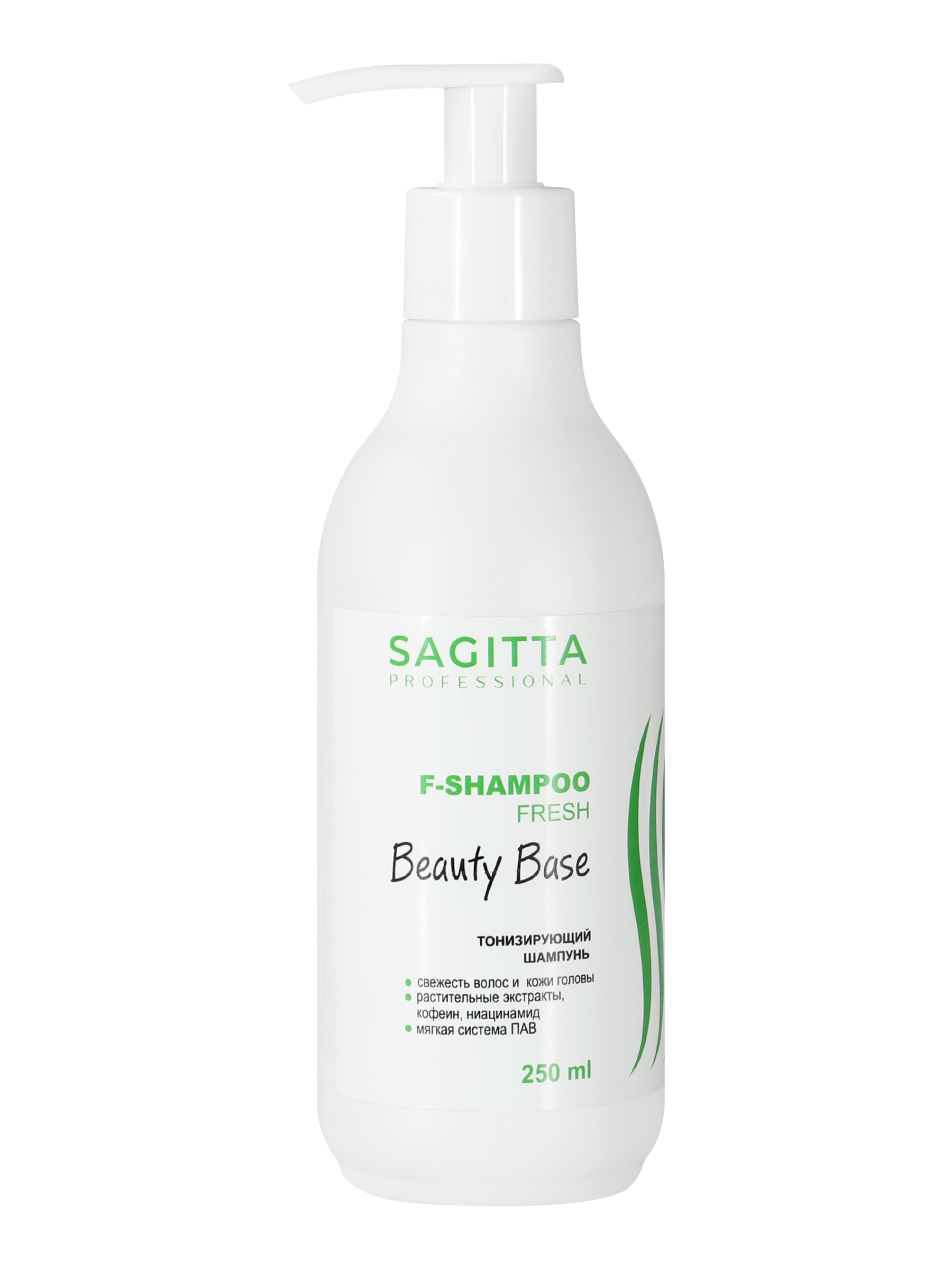 Шампунь для волос SAGITTA Beauty Base F-Shampoo Fresh Shampoo очищающий 250 мл