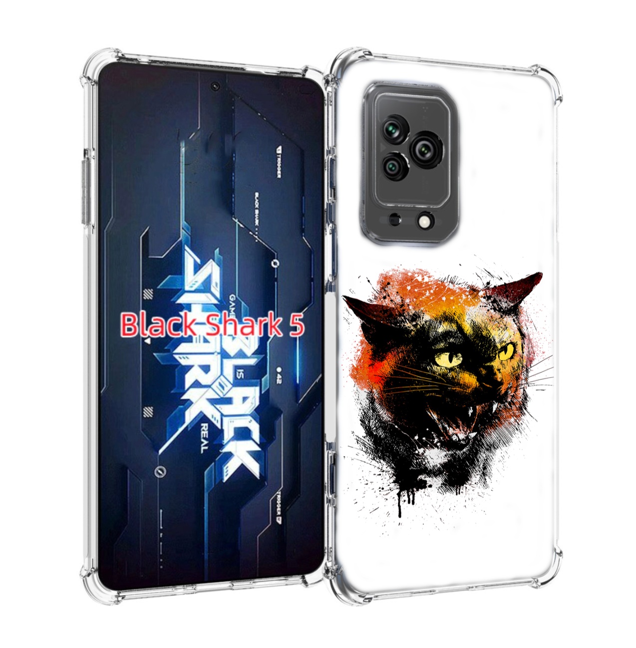 

Чехол MyPads сиамский кот для Xiaomi Black Shark 5, Прозрачный, Tocco