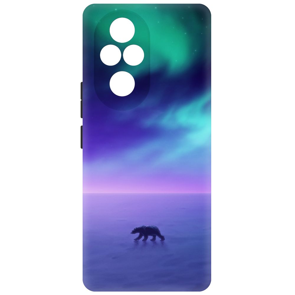 

Чехол-накладка Krutoff Soft Case Северное Сияние для Honor 200 Pro черный