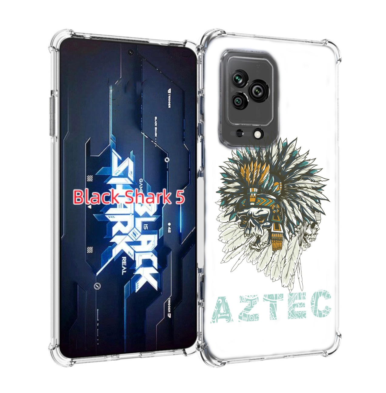 

Чехол MyPads скелет индеец для Xiaomi Black Shark 5, Прозрачный, Tocco