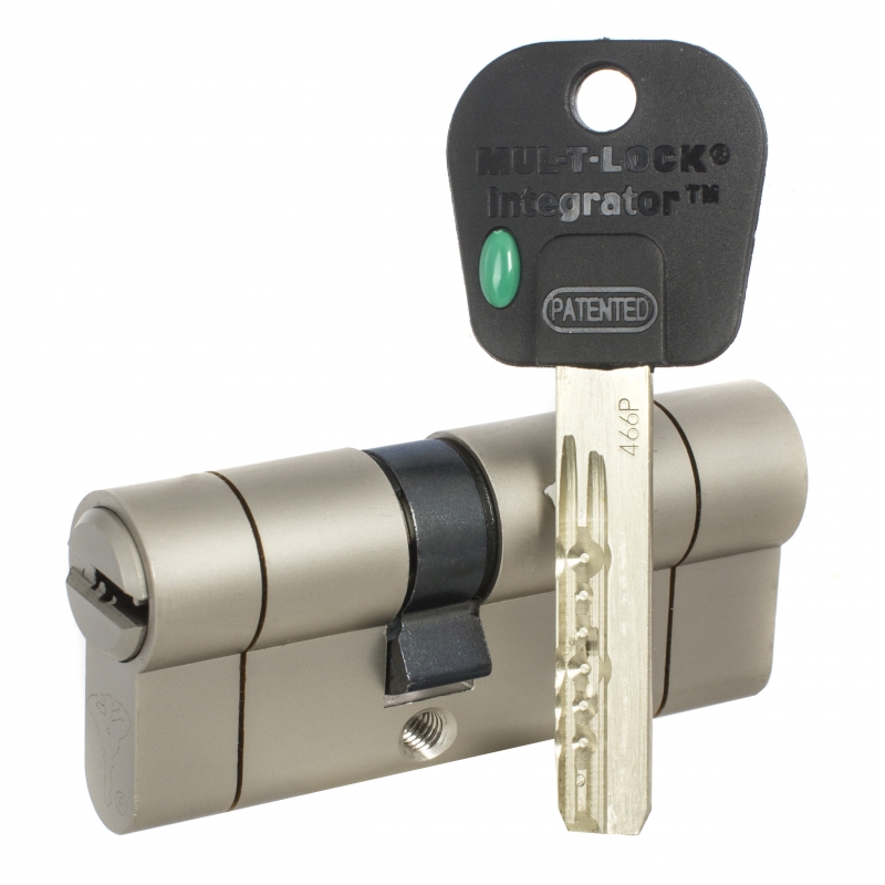 

Цилиндр Mul-t-Lock Integrator B-S ключ-ключ (размер 50х40 мм) - Никель, Флажок, Серебристый